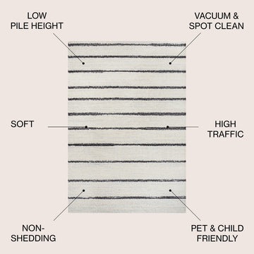 Williamsburg Minimalist Stripe Area Rug
